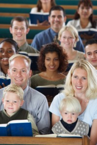 families in church