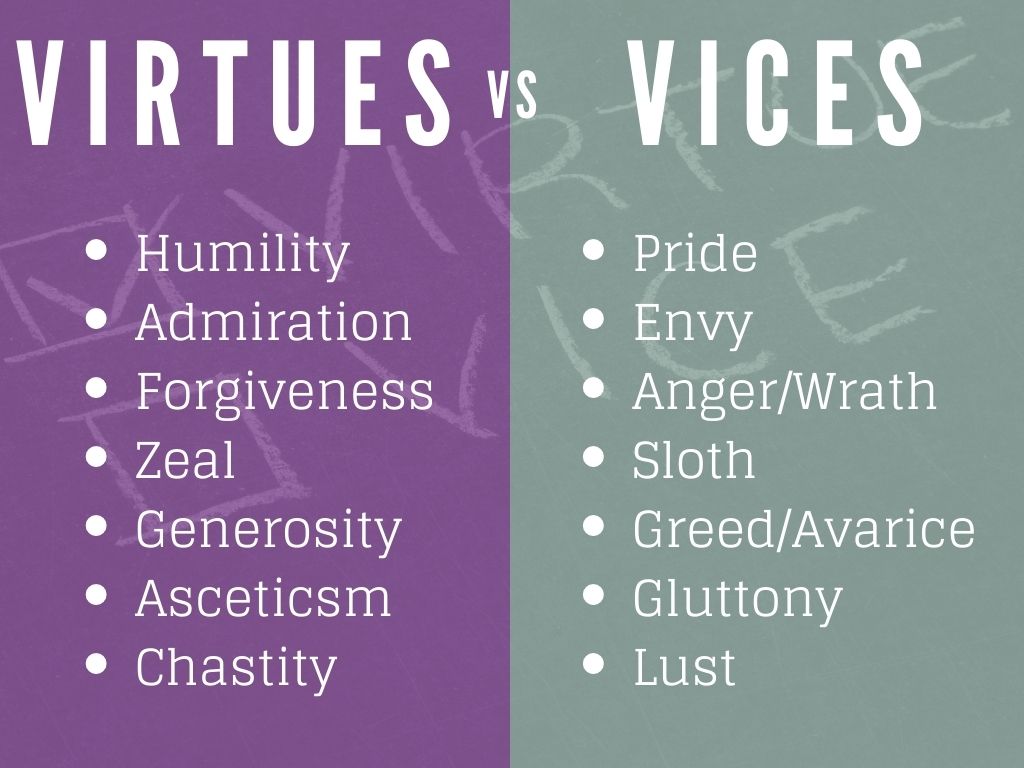 virtue and vice list in paul